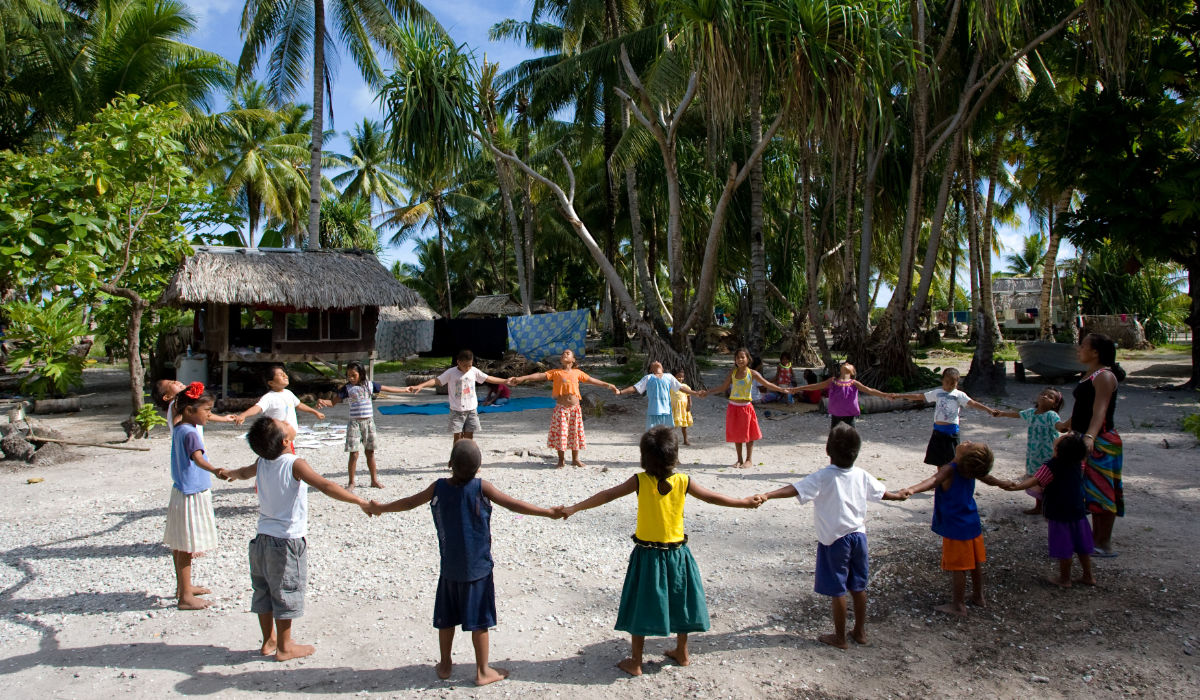 Classes pour enfants (Tarawa-Sud, République des Kiribati)